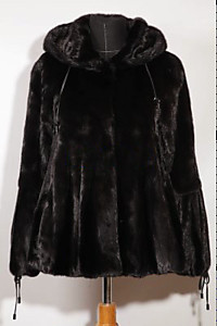 Норковый полушубок с капюшоном, Stefania Christopoulos, Греция 2002