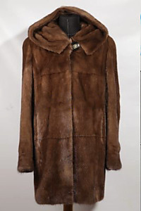 Изумительное полупальто из стриженной норки. 2022