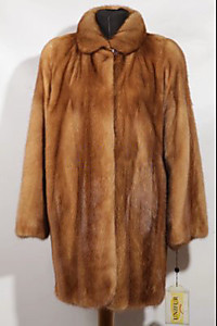 Чарующий норковый полушубок, цвет Gold 2016